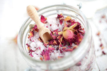 Luxury Rose Petals Bath Salt Minerals